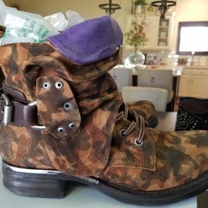 A.S.98 Simon Camo Ankle Combat Boots 8